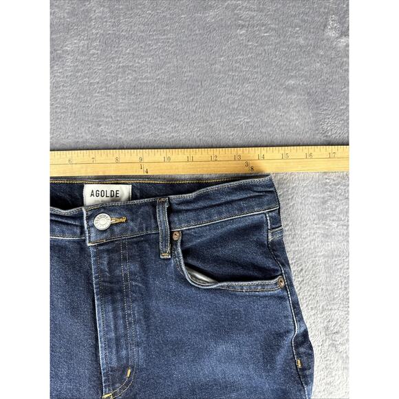 Agolde Boot Cut Jeans Dark Wash Women’s Size 28 Designer Preppy Classic Capsule - Picture 10 of 11